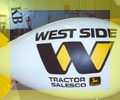 11 ft. long advertising blimp with Westside Tractor logo