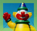 Clown - 25 ft. advertising inflatables for sale and rent.