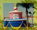 birthday cake shape cold-air advertising inflatable